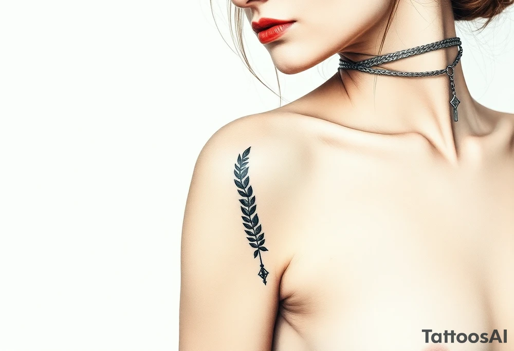Woman tied up tattoo idea