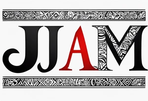Initials JDM , JNM , JAG tattoo idea