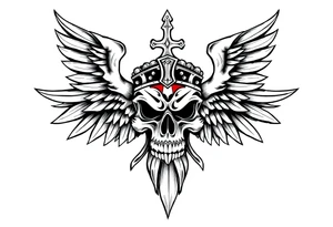 American and German heritage, with Christian traditions tattoo idea