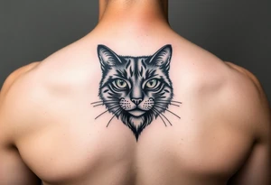 black cat tattoo idea
