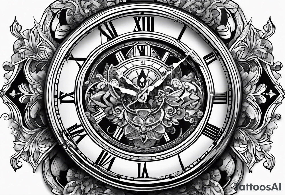 time tattoo idea