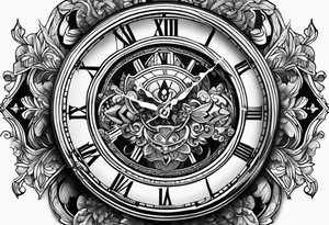 time tattoo idea