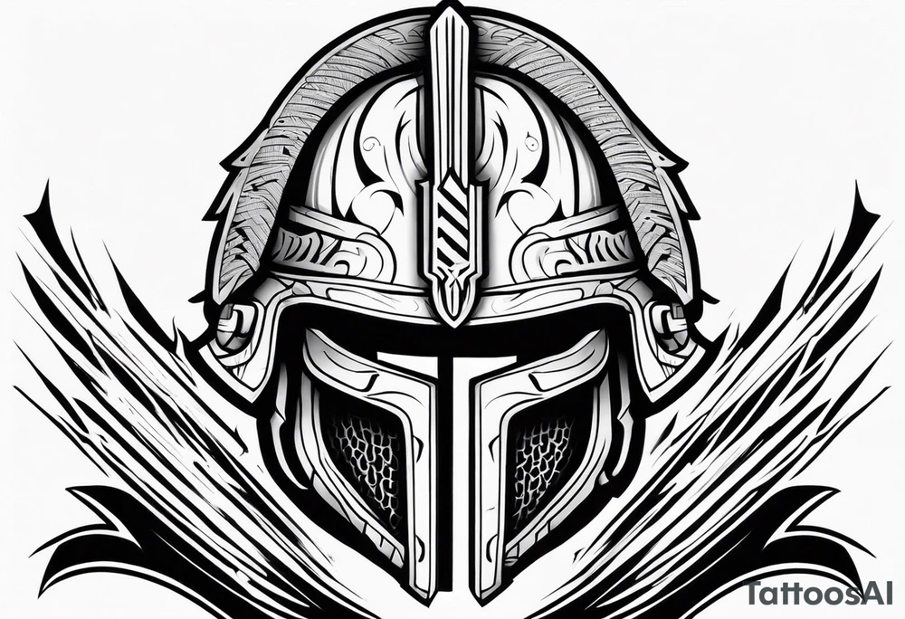 Valhalla soldier 
helmet tattoo idea