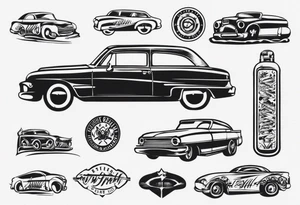 Car muffler tattoo idea