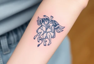 Gemini zodiac sign tattoo idea