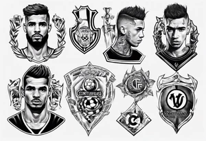 Corinthians player Cássio tattoo idea