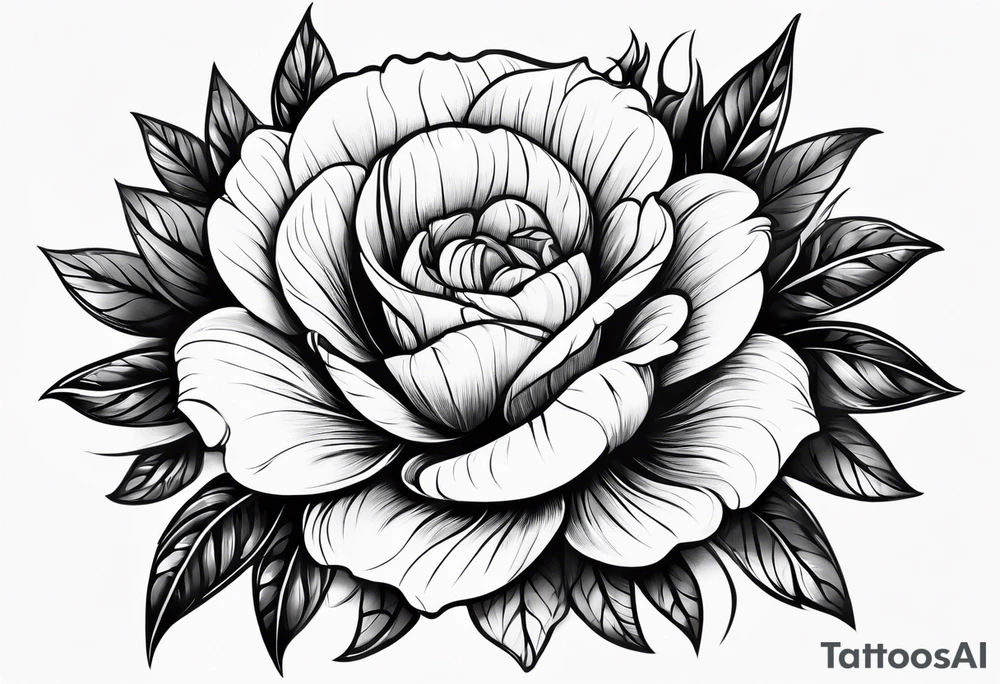 TEMPESTT as the stem of a flower tattoo idea