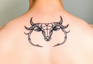symbol of taurus horoscope
minimalist tattoo idea