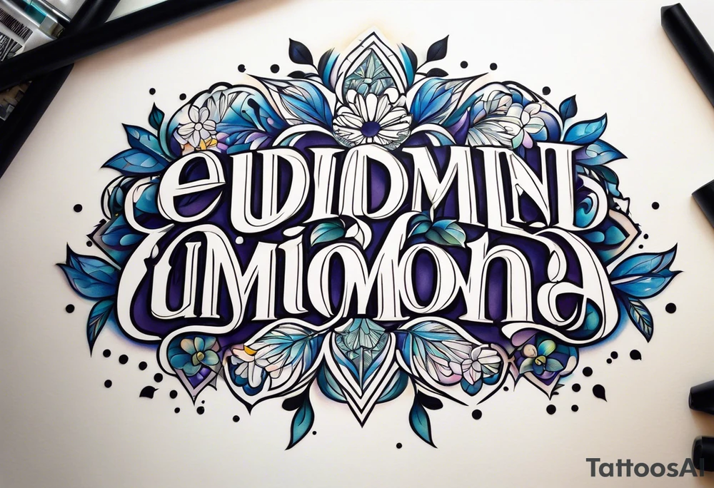Eudiamonia tattoo idea
