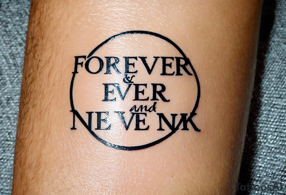 The words forever & Ever and Roman Numerals for 6,12,2012. Small forearm tattoo tattoo idea