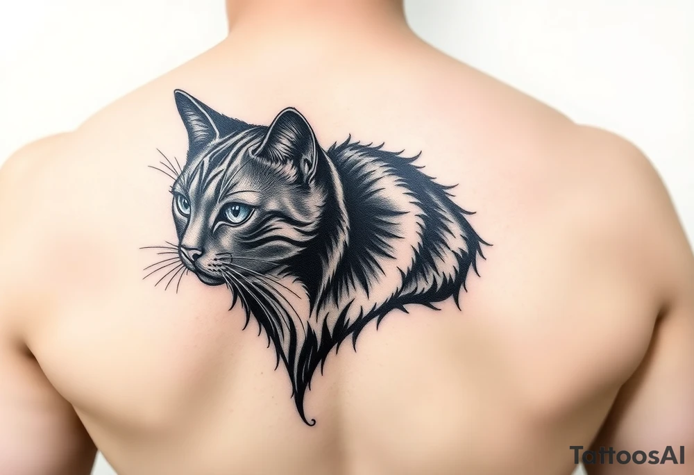 Black Cat tattoo idea
