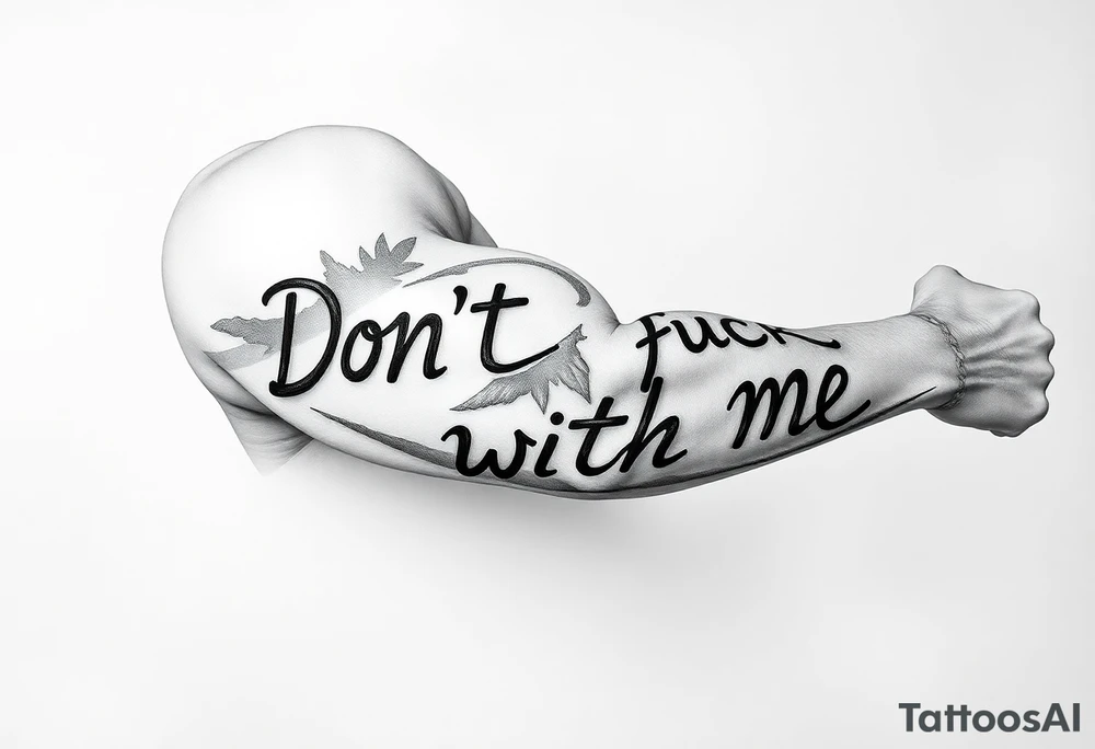 Don’t fuck with me tattoo idea