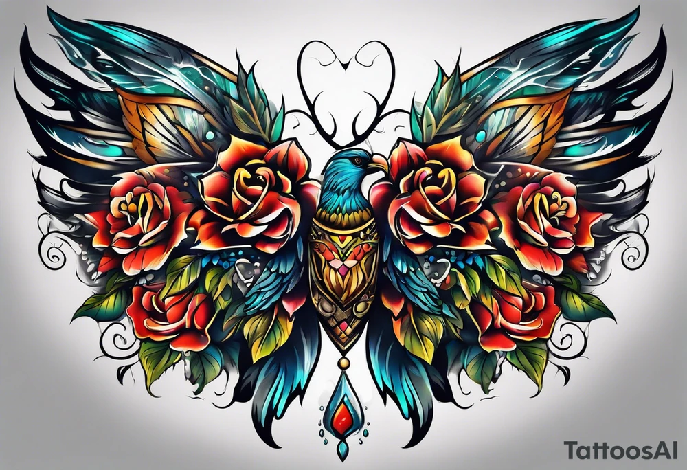 full back tattoo tattoo idea