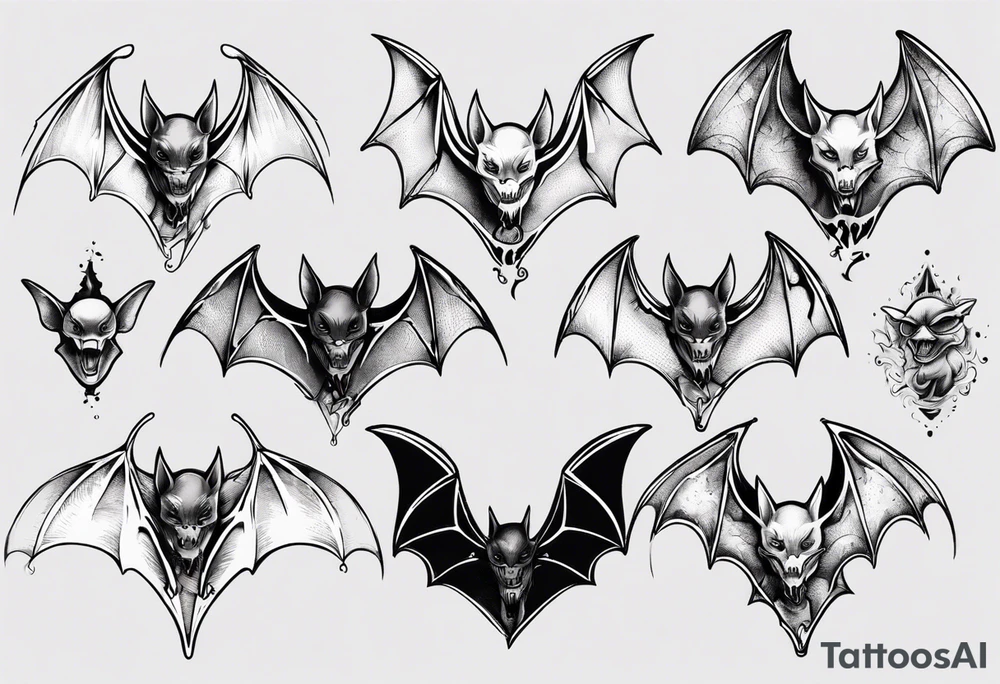 bat
 hallucinating tattoo idea