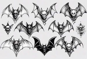 bat
 hallucinating tattoo idea