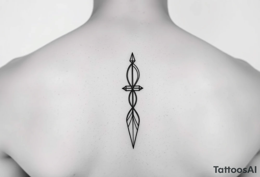 No more pain minimalistic fine line feminine tattoo idea