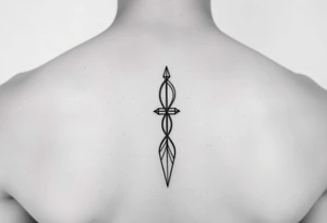 No more pain minimalistic fine line feminine tattoo idea