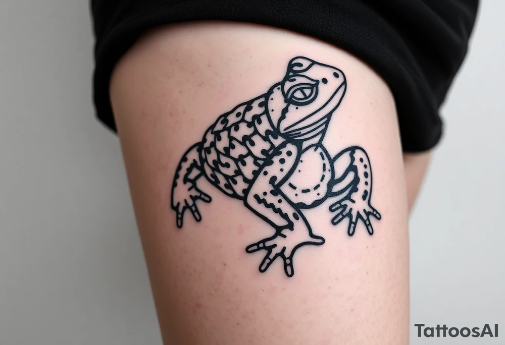 Toad sage japanese traditional tattoo idea