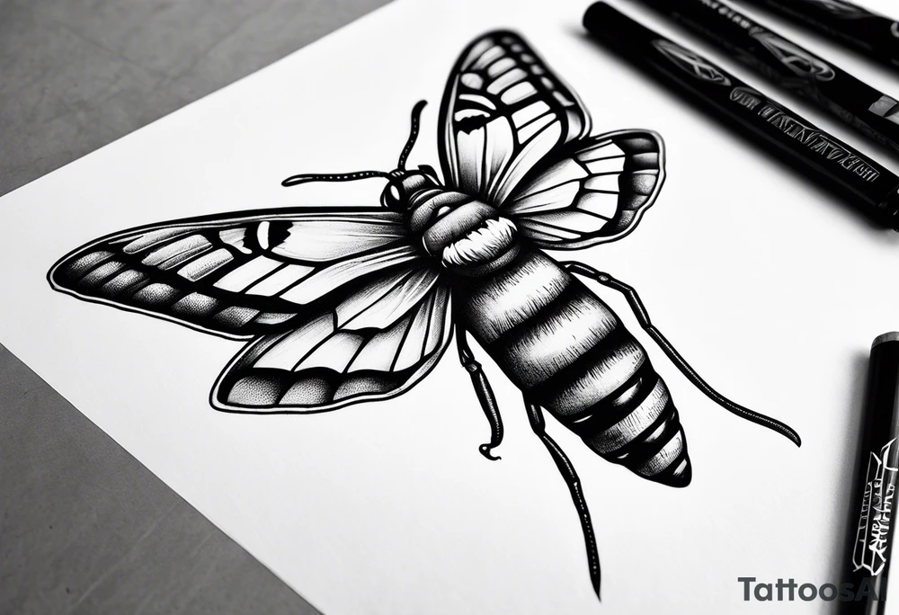 Death hawk moth tattoo idea