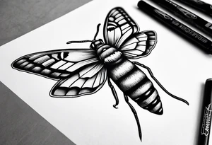 Death hawk moth tattoo idea