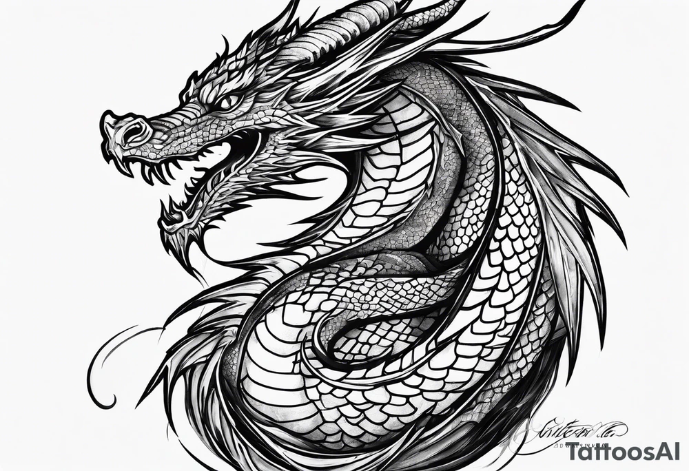 dragon tattoo idea