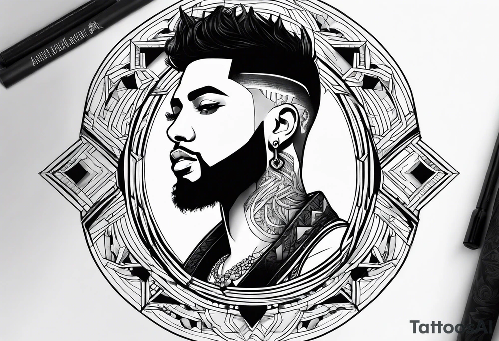 Tatuaje de anuel tattoo idea