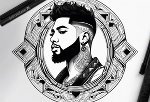 Tatuaje de anuel tattoo idea