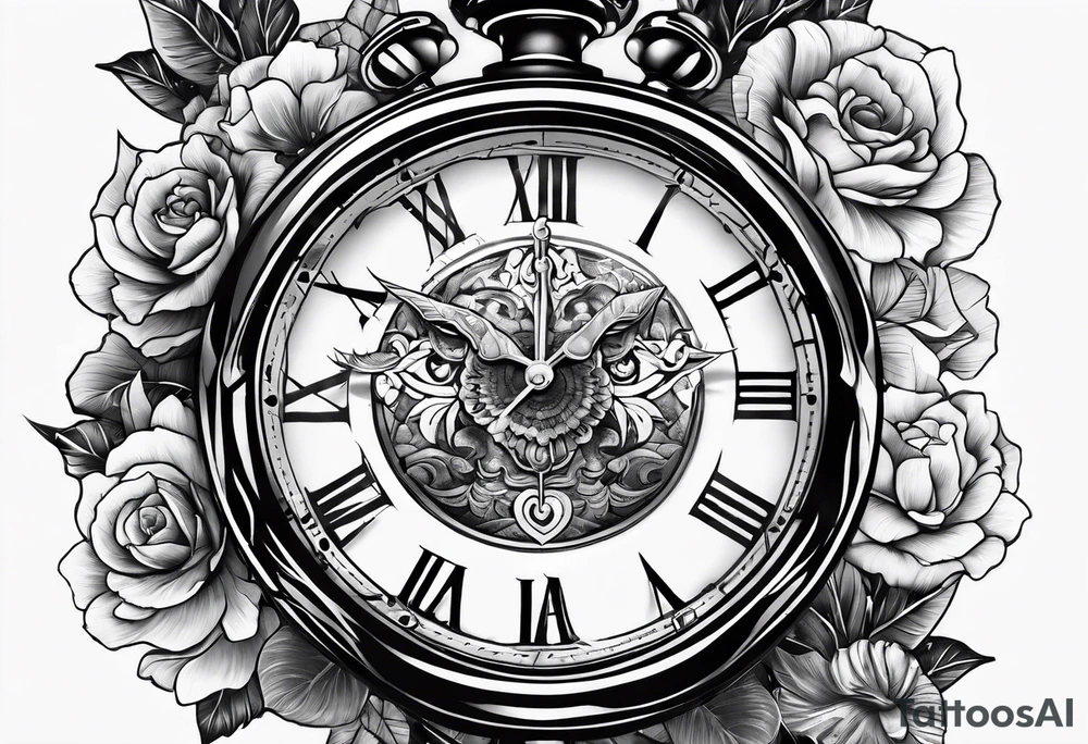 Time concept tattoo idea