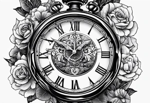 Time concept tattoo idea