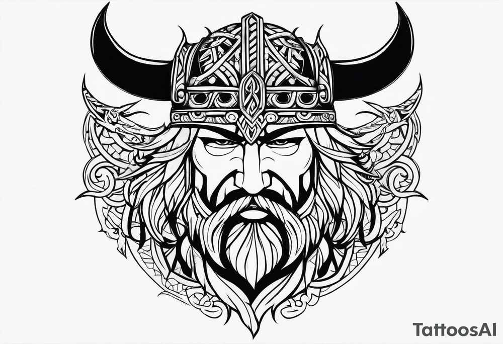 Viking neck peice tattoo idea