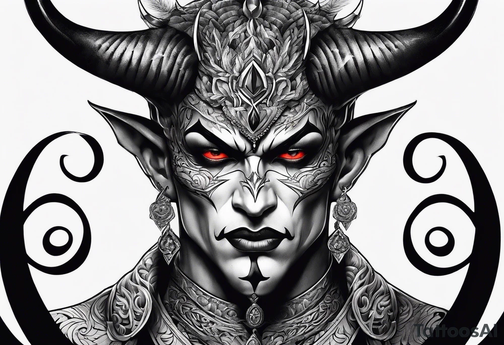 devil tattoo for the chest tattoo idea
