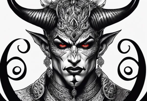 devil tattoo for the chest tattoo idea