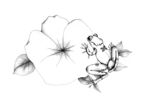 Lilly pad and a frog tattoo idea