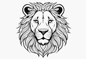 mom of 3 lion pride tattoo idea