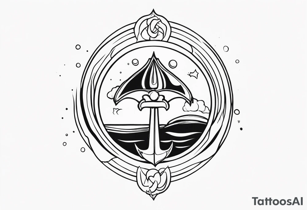 Ocean, Aries, trauma survivor tattoo idea