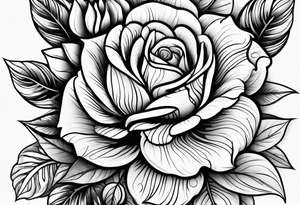 Floral, strength, beauty tattoo idea