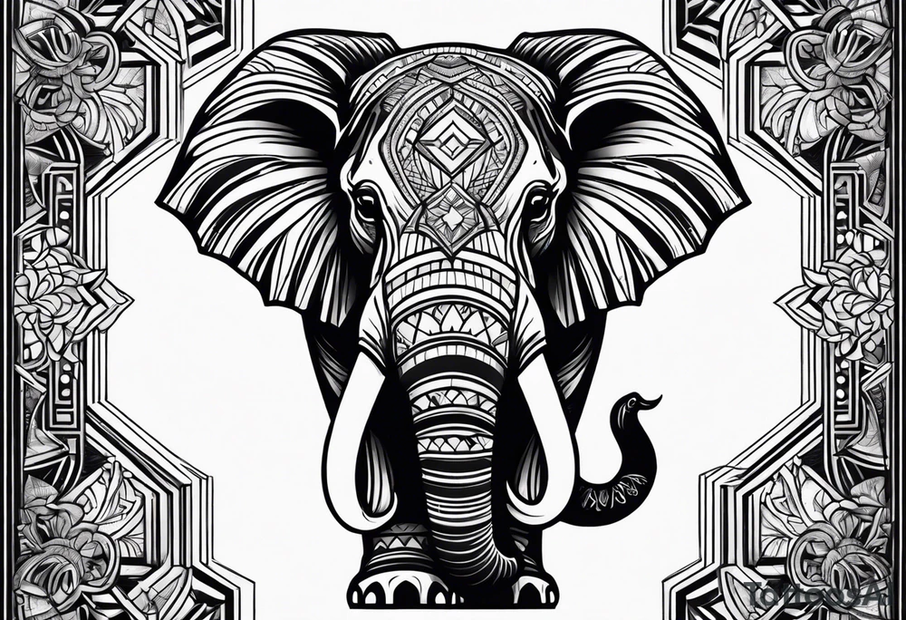 Elephant tattoo idea