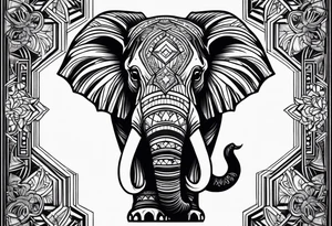Elephant tattoo idea