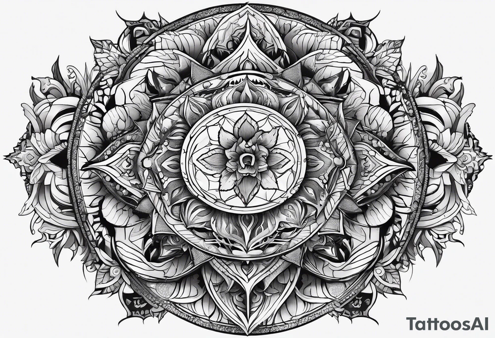 Dragon Mandala tattoo idea
