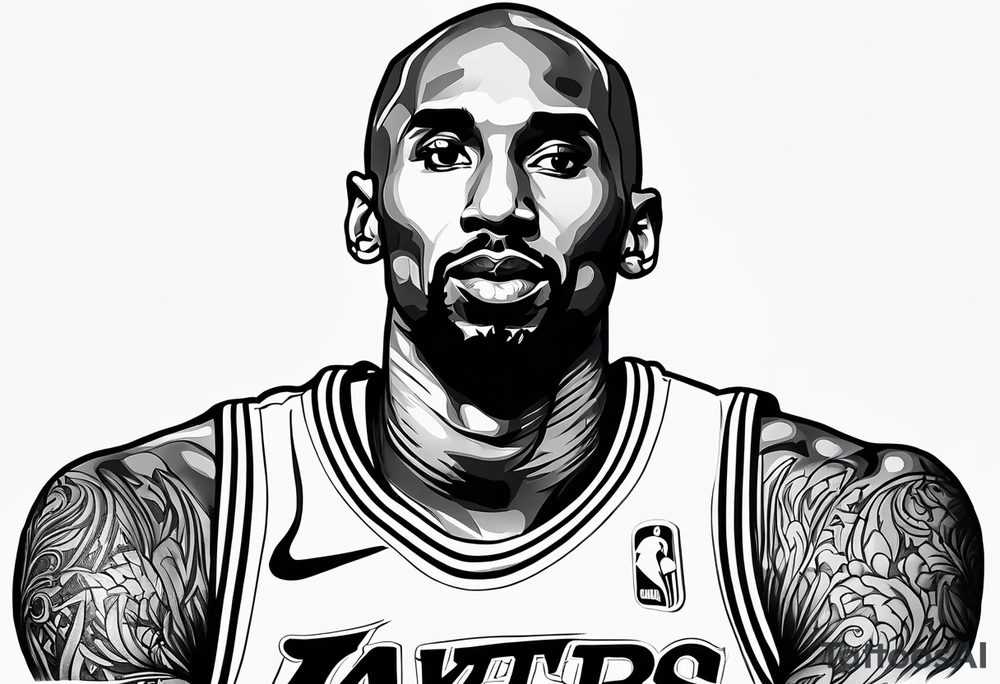 Kobe Bryant logo tattoo idea