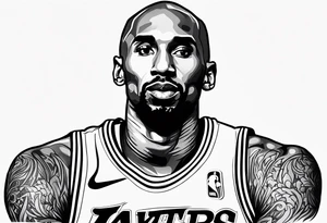 Kobe Bryant logo tattoo idea