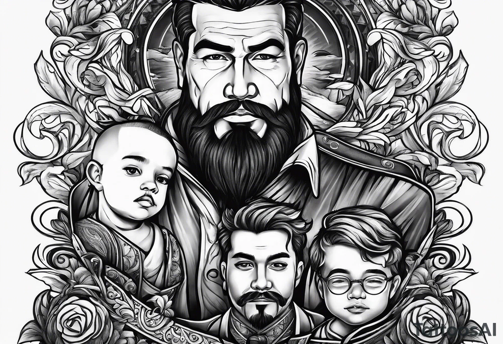 father son tattoo idea