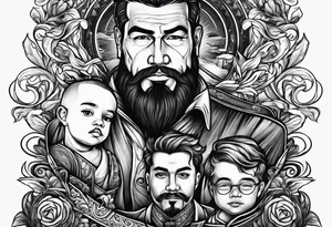 father son tattoo idea