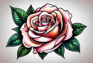 rose traditional tattoo idea