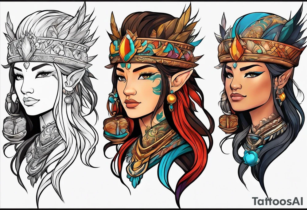 The avatar elements tattoo idea