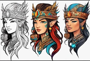 The avatar elements tattoo idea