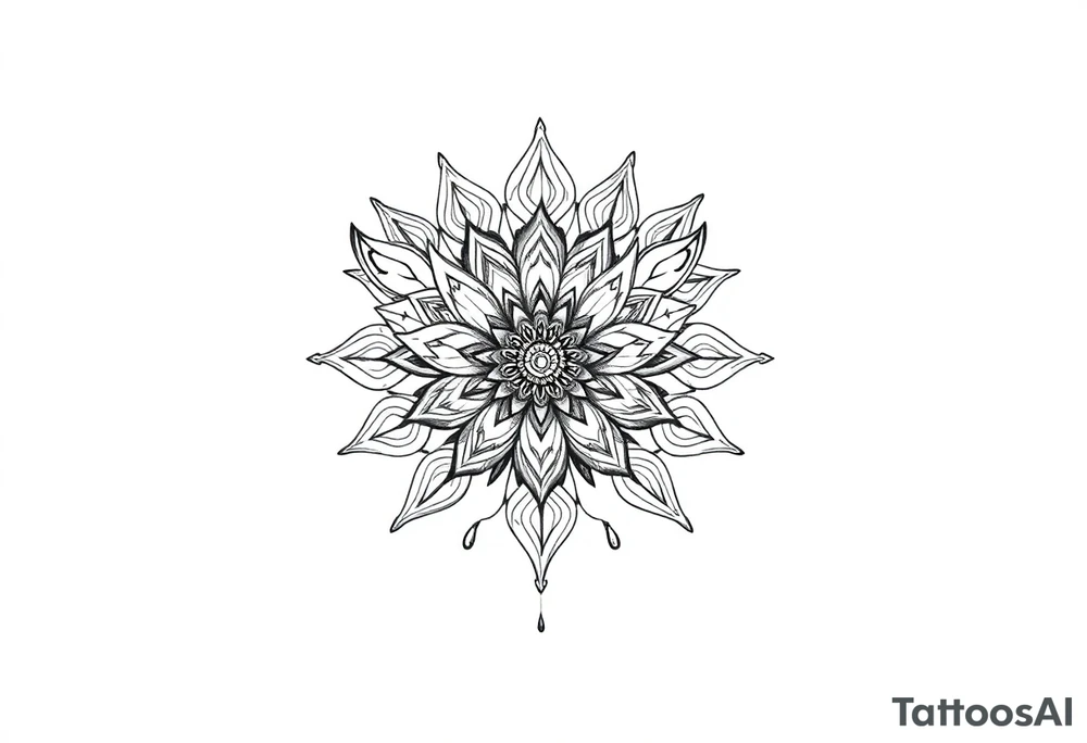 Tatuagem mandala com borboleta tattoo idea