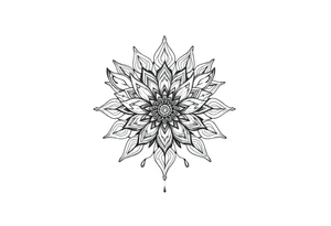 Tatuagem mandala com borboleta tattoo idea