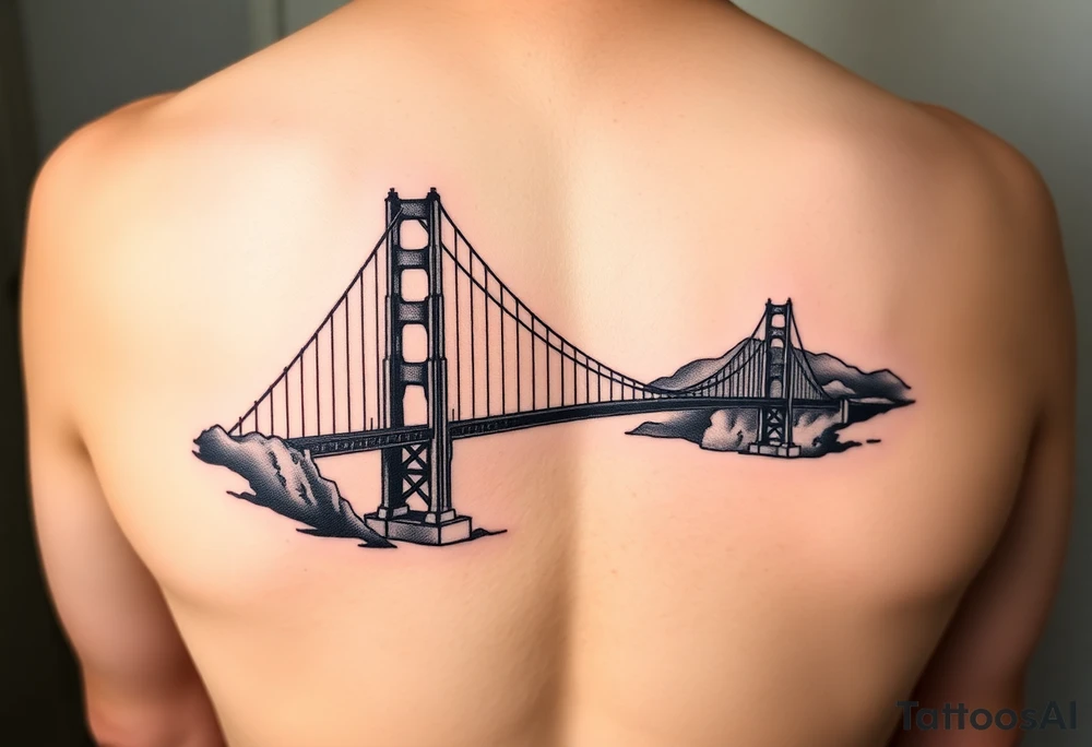 Golden gate bridge tattoo idea