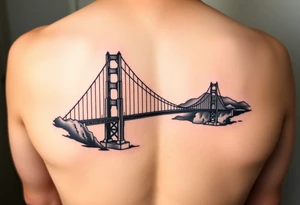Golden gate bridge tattoo idea